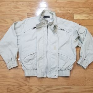 Holt Renfrew Bomber Light Khaki Jacket Medium